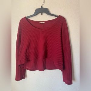 long sleeve knit sweater